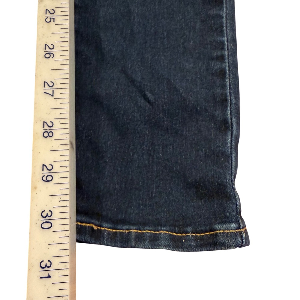 Levis 711 Skinny Jeans Womens 29 Dark Wash Blue Denim Mid Rise Stretch 188810012 - Picture 7 of 11